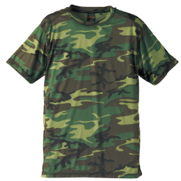 ドライカモフラージュTシャツ