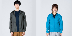 ドライジップパーカー(ドライTシャツ素材)