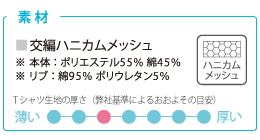 ハニカムメッシュｔシャツ I Love Print